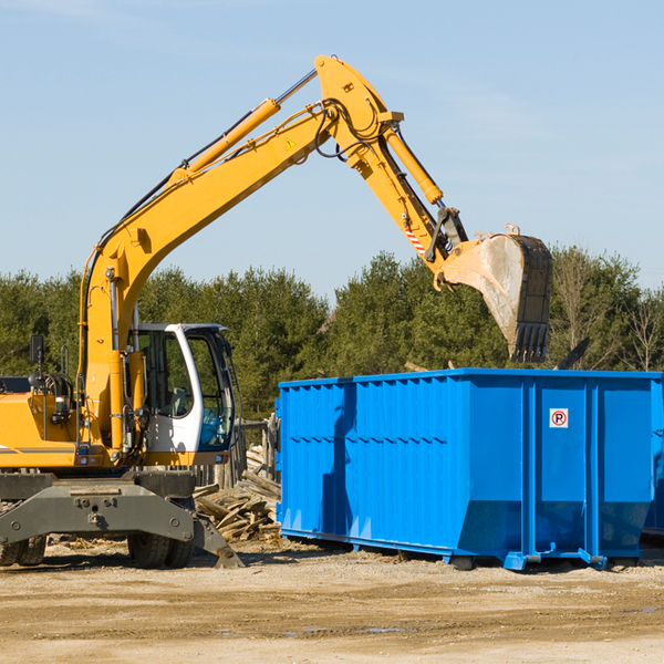 what size residential dumpster rentals are available in Rayle GA